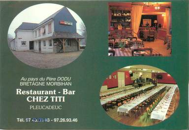 CPSM FRANCE 56 "Pleucadeuc, restaurant bar chez Titi"