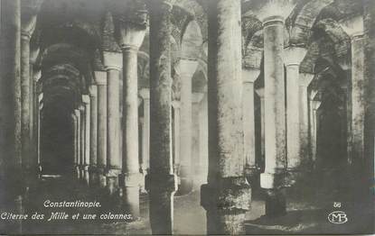 CPA TURQUIE "Constantinople, Citerne des Mille et une colonne"
