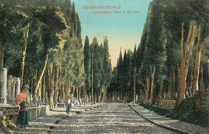 CPA TURQUIE "Constantinople, Cimetière turc à Scutari"