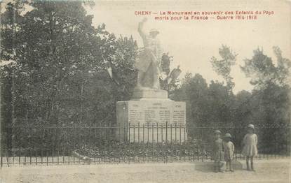 CPA FRANCE 89 "Cheny, le monument aux morts"