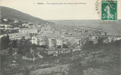 / CPA FRANCE 20 "Bastia, vue générale prise de la route de Saint Florent"