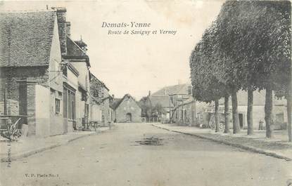 CPA FRANCE 89 "Domats Yonne, route de Savigny et Vernoy"