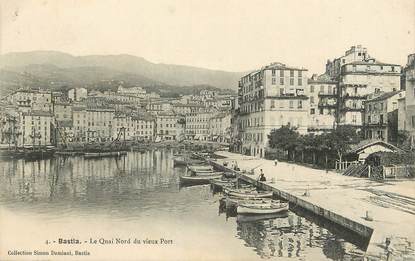 / CPA FRANCE 20 "Bastia, le quai Nord du vieux port" 