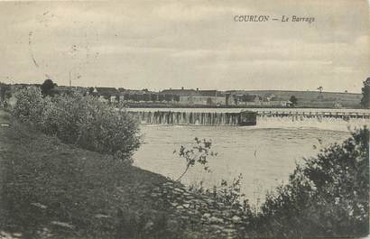 CPA FRANCE 89 "Courlon, la barrage"