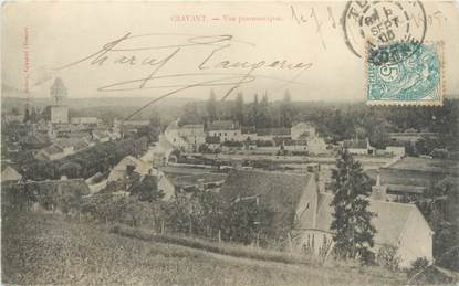 CPA FRANCE 89 "Cravant, vue panoramique"