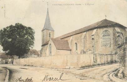 CPA FRANCE 89 "Chatel Gérard, l'église"