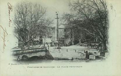 CPA FRANCE 84 "Fontaine de Vaucluse, la place"