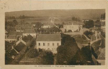 CPA FRANCE 89 "Chevannes, vue prise du clocher"