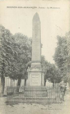 CPA FRANCE 89 "Brienon sur Armaçon, le monument"