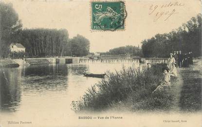 CPA FRANCE 89 "Bassou, vue de l'Yonne"