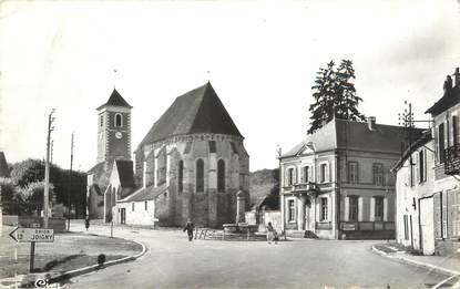 CPSM FRANCE 89 "Bussy en Othe, l'église et la mairie"