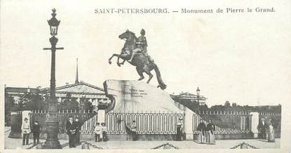 CPA RUSSIE "Saint Saint-Pétersbourg, monument de Pierre le Grand"