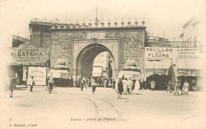 CPA TUNISIE "Tunis, Porte de France"