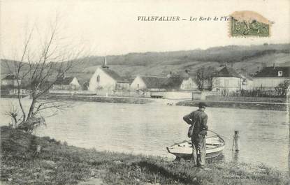 CPA FRANCE 89 "Villevallier, les bords de l'Yonne "