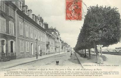 CPA FRANCE 89 "Joigny, quai de Paris"
