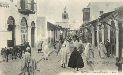 CPA TUNISIE "Tunis, Rue Halfaouine"