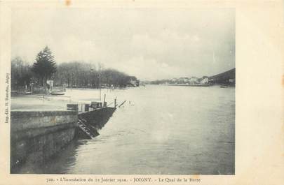 CPA FRANCE 89 "Joigny, le quai de la Butte" / INONDATION