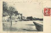 89 Yonne CPA FRANCE 89 "Joigny, quai de Paris et port aux Vins" / INONDATION