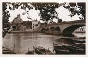 89 Yonne CPSM FRANCE 89 "Villeneuve sur Yonne, le pont et l'église"