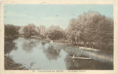 CPA FRANCE 89 "Villeneuve sur Yonne, la fausse rivière"