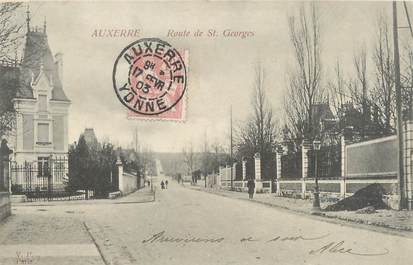 CPA FRANCE 89 "Auxerre, route de Saint Georges"