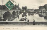 89 Yonne CPA FRANCE 89 "Auxerre, le pont de la Tournelle"