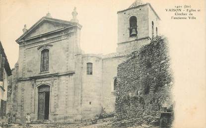 CPA FRANCE 84 "Vaison la Romaine, l'Eglise et le clocher"