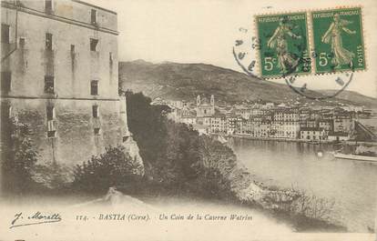 / CPA FRANCE 20 "Bastia, un coin de la caserne de Watrim"