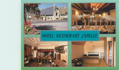 CPSM FRANCE 15 "Omps, hôtel restaurant maison Capelle"