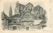 89 Yonne CPA FRANCE 89 "Auxerre, La Place Mombrun et l'Eglise Saint Germain"