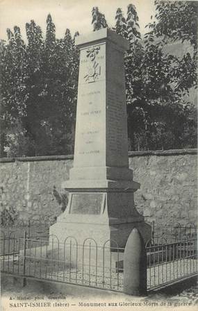 CPA FRANCE 38 "Saint Ismier, monument aux morts"