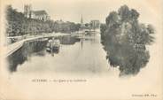 89 Yonne CPA FRANCE 89 "Auxerre, les quais et la cathédrale"