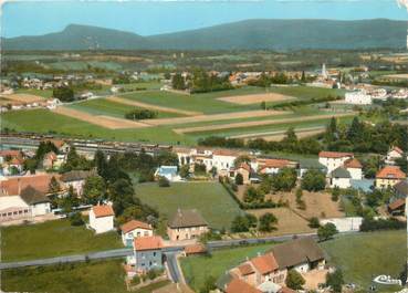 CPSM FRANCE 38 "Saint André Le gaz, vue aérienne, le quartier de la gare"