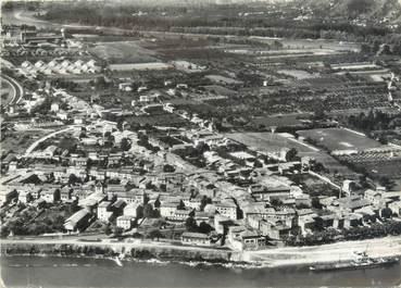 CPSM FRANCE 38 "Les Roches de Condrieu, vue générale aérienne"