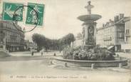 38 Isere CPA FRANCE 38 "Voiron, la place de la République et le cours Cénozans"