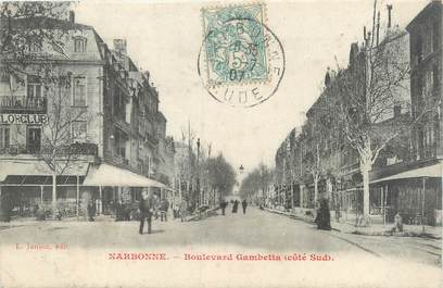 CPA FRANCE 11 "Narbonne; boulebard Gambetta"