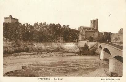 CPA FRANCE 11 "Fabrezan, la quai"