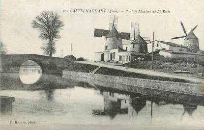 CPA FRANCE 11 "Castelnaudary, pont et moulins de Saint Roch"