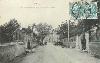 CPA FRANCE 11 "Montredon, entrée du village"