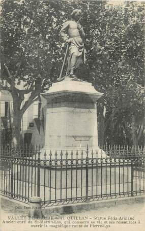 CPA FRANCE 11 "Quillan, statue Félix Armand"