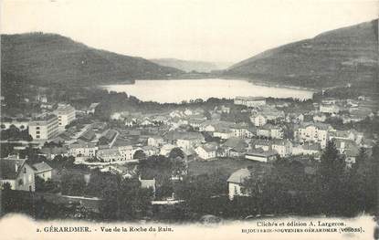 CPA FRANCE 88 "Gérardmer, vue de la Roche du Rain"