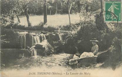 CPA FRANCE 69 "Thurins, le lavoir du Maty"