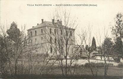 CPA FRANCE 69 "Saint Genis l'Argentière, villa Saint Joseph"