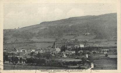 CPA FRANCE 69 "Monsols, vue panoramique"