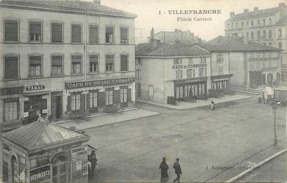 CPA FRANCE 69 "Villefranche, place Carnot"