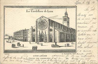 CPA FRANCE 69 "Lyon ancien, église des cordeliers"