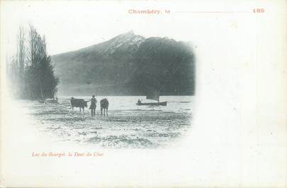 CPA FRANCE 73 "Chambery, lac du Bourget, la dent du chat"