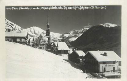 CPSM FRANCE 73 "Hauteluce, vue générale col du Joly et Mont Blanc"