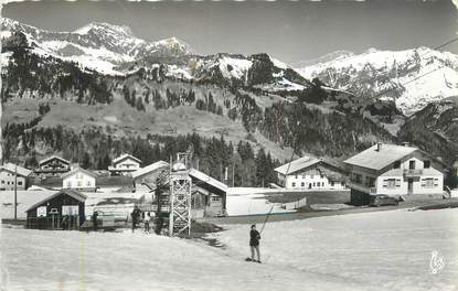 CPSM FRANCE 73 "Crest Voland, téléski du Mont Lachat et la chaine des Aravis"