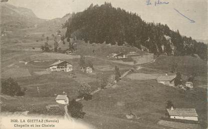 CPA FRANCE 73 "La Giettaz, chapelle et les chalets"